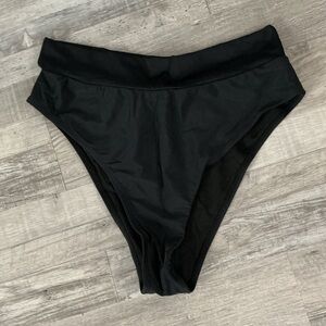 Basic High Leg High Waist Bikini Bottom NWOT